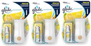 GLADE Lemon Refill Touch n Fresh Fresh Lemon (Pack of 3)