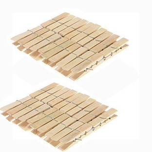 DHAYAN Coloured Photo Paper Clips/ 1.5 inch Wooden Paper Clip Premium Standard Size Woo Wooden Cloth Clips
