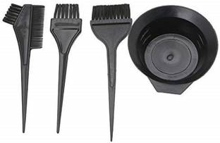 MSQ 4 Pcs Professional Salon Hair Coloring Dyeing Kit - Dye Brush & Comb/Mixing Bowl/Tint Tool