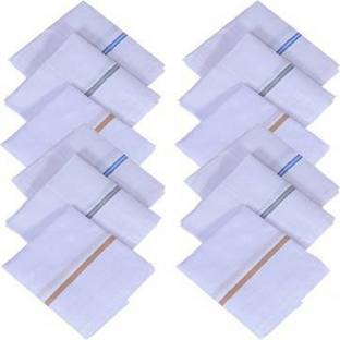 Tiptop 100% Cotton Handkerchief ["White"] Handkerchief