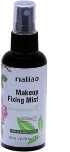 maliao Long Lasting Makeup Fixing Mist with Rose Water & Green Tea Primer  - 80 ml
