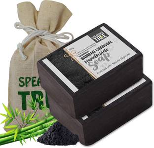 Speaking tree डीओडराइज़िंग बैम्बू चारकोल हाथ से बना साबुन - 2 का पैक