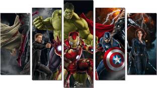 DivineDesigns 51 cm Avenger Star Pieces Wall Sticker Self Adhesive Sticker