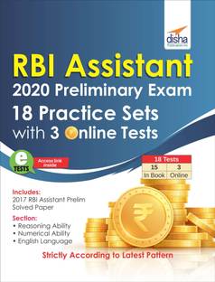 RBI Assistant 2020 Preliminary Exam  - 18 Practice Sets with 3 Online Tests 1 Edition