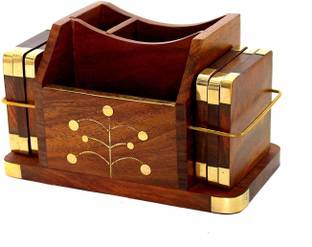 Wooden Mystique Round Wood Coaster