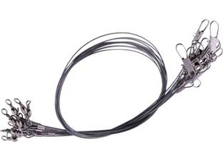 Hunting Hobby Fishing Leader Wire 12 inch,12pcs Fly Fishing Barrel Swivel