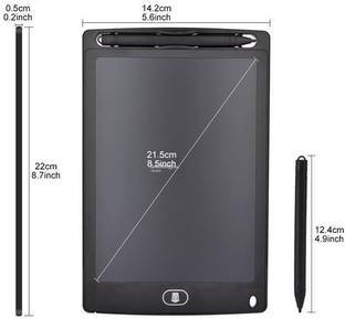 EWELL Learning and Educational Black Portable 8.5-Inch LCD Writing Drawing Digital Tablet with Screen Locking System