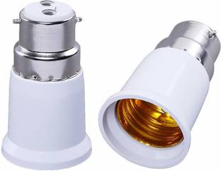 Futurekart B22 to E27 Lamp Base Led Bulb Converter Adapter Ceiling Fan Light Bulbs Socket for Bluetooth Smart Bulb Plastic Light Socket