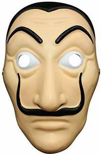VK MART La Casa De Papel Mask Money Heist Salvador Dali Face Mask Party Mask