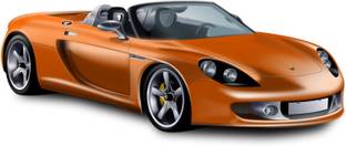 DivineDesigns 41 cm Orange Car Self Adhesive Sticker