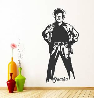 Wallzone 90 cm Thalaivar Rajini Khanth Removable Sticker