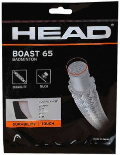 HEAD Boast 65 Badminton String (Black) 0.7 Badminton String - 10 m