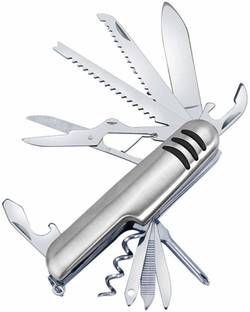 Psb 11 in 1 Multifunction Swiss Knife Folding Outdoor Hunting Knife Army Pocket Travel Camping Kit Stainless Steel Survival (Pack of 1) 12 Multi-utility Knife