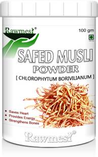 Rawmest 100% Pure & Natural Safed Musli Powder for Boost Strength & Stamina