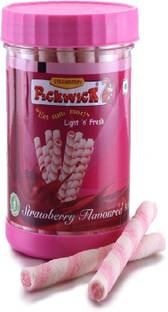 Pickwick Strawberry Rolls Wafer Rolls