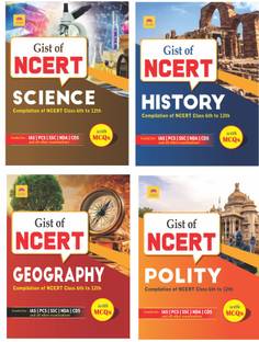 GIST OF NCERT COMBO(HISTORY+GEOGRAPHY+POLITY+SCIENCE) 4 BOOKS
