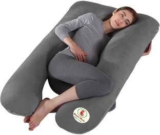 Mom's Moon Microfibre Pregnancy Pillow Pack of 1 Solid Premium Ultar Soft U Shaped