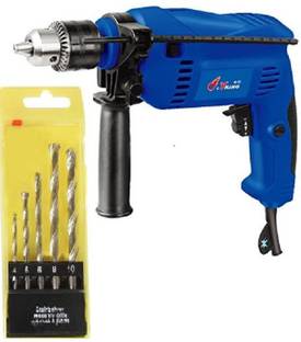 tools master 13mm 650W reversible electric drill machine with 5 pc masonry set 13mm 650W reversible electric drill machine Pistol Grip Drill