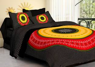Rekha boutique Reversible Cotton Double Bed Cover