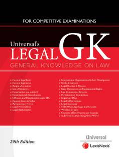 Universal's LEGAL G K GENRAL KNOWLEDGE ON LAW FOR COMPETITIVE EXAMINATIONS