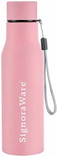 Signoraware Blaze Single Walled Stainless Steel Fridge Water Bottle, 750 ml, PINK 750 ml Bottle