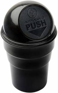 APPUCOCO Mini Car Trash Bin Can Holder Plastic Dustbin
