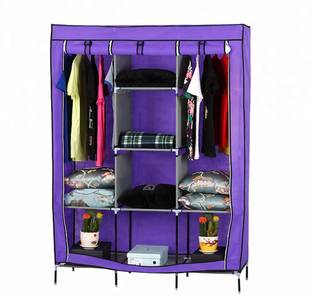 Smart Saver 8 Shelf Closet Organizer Wardrobe Micro Fiber Collapsible Wardrobe