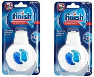Finish Odour Stop Dishwasher Freshener Regular 4ml 60 Washes Pack Of 2 Dishwashing Detergent