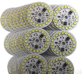 Rooprekha enterprises 20 Pics 9 Watt Direct On Board LED Bulb Raw Material WHITE Color Electronic Components Electronic Hobby Kit