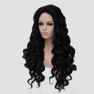 FLUSHIA Wavy  Wigs For Women Full Head | Artificial  Black Hair Extension