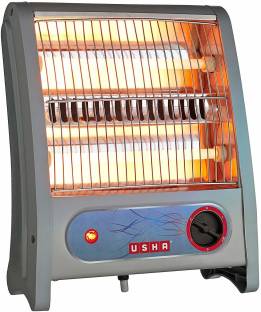 USHA QH 3002 Quartz Room Heater 800-Watt with Overheating Protection (Ivory) Fan Room Heater