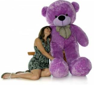 TRUELOVER 4.5 Purple teddy bear anyone special Friend /Girlfriend -Purple (119 Cm)  - 122 cm