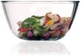Femora Borosilicate Glass Serving Bowl Borosilicate Glass Microwave Safe Mixing Bowl 2650 ML