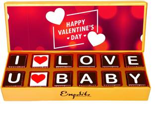 Expelite I love you baby -12 chocolate - Valentines Day Chocolate Box Bars