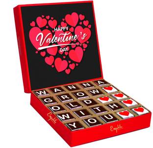 Expelite valentine day gift for boyfriend - 25 chocolates - valentine day gift for girlfriend Bars