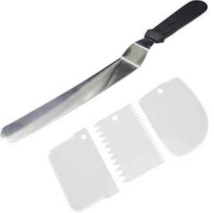 MOREL STEEL SPATULA ICING KNIFE AND CAKE SCRAPPER CAKE MAKING TOOLS Kitchen Tool Set