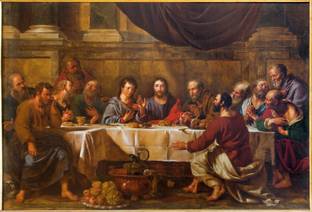KD Last supper of Christ Sticker Poster Paper Print