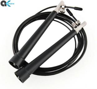 A.K 10 Feet Long Adjustable Steel Cable Wire Jumping Rope Speed Skipping Rope