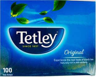Tetley ORIGINAL 100 TEA BAGS BOX Black Tea Bags Box