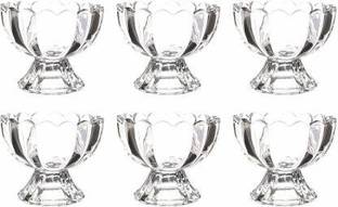 Avastro Glass Dessert Bowl otak Premium Quality Crystal Glass Desert Bow Ice Cream Pudding/Desert/Sweet Dish Serving Set l(Pack of 6)