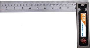 GSK Corporation Tri Square Tool 90 Degrees Right Angle Ruler 10 Inch Tri-Square