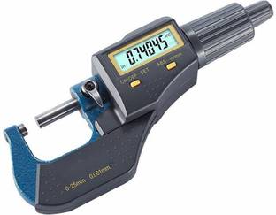 amiciTools 0.001 mm(least count) Electronic Micrometer 25 mm Screw Gauge Carbide Tipped Imperial/Metric System Digital Measuring Tool with Protective Case and Battery Micrometer Screw Gauge