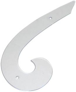 Vardhman Armhole Transparent Plastic French Curve 6 Shape Scales for Drafting Patterns for Tailors - Pack of 5 Ruler
