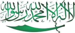 DivineDesigns 28 cm Green Kalma Quote Sticker Self Adhesive Sticker