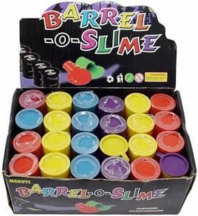 CHL ROAR Barrel O Slime Pack of 12 Scented Crystal Slime Non-Sticky Slime Putty Toy Art Clay
