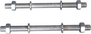 L'AVENIR Fitness 14 inches STRONG & SOLID METAL DUMBBELL ROD with Metal Weight Lifting Bar