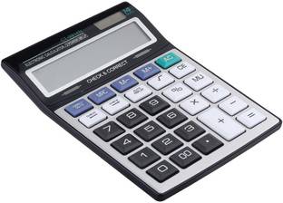 Villy 14 Digit Display -Big Size -2 Power Battery AA Financial( Size:; 22*16*4 Cm) Basic  Calculator