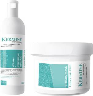 KERATINE PROFESSIONAL Smoothing Shampoo + Luxky Mask (Combo Set)
