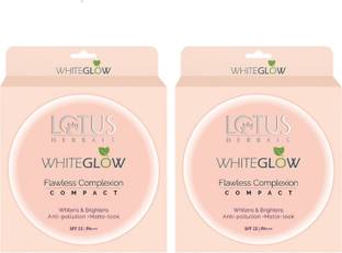 LOTUS WHITEGLOW FLAWLESS COMPLEXION COMPACT ( Pack Of 2 ) Compact