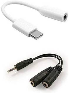 Technology Ahead RCA Audio Video Cable 3.5 m 3.5 mm Jack Headset Mic Audio Y Splitter Cable Microphone Headphone Adapter